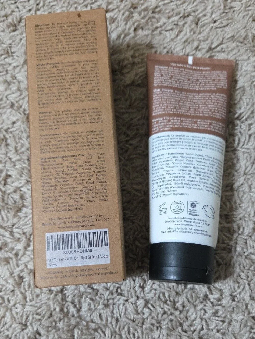 New In Box & Sealed ~ Beauty By Earth  - Medium Self Tanning Lotion ~ Exp 4/2029